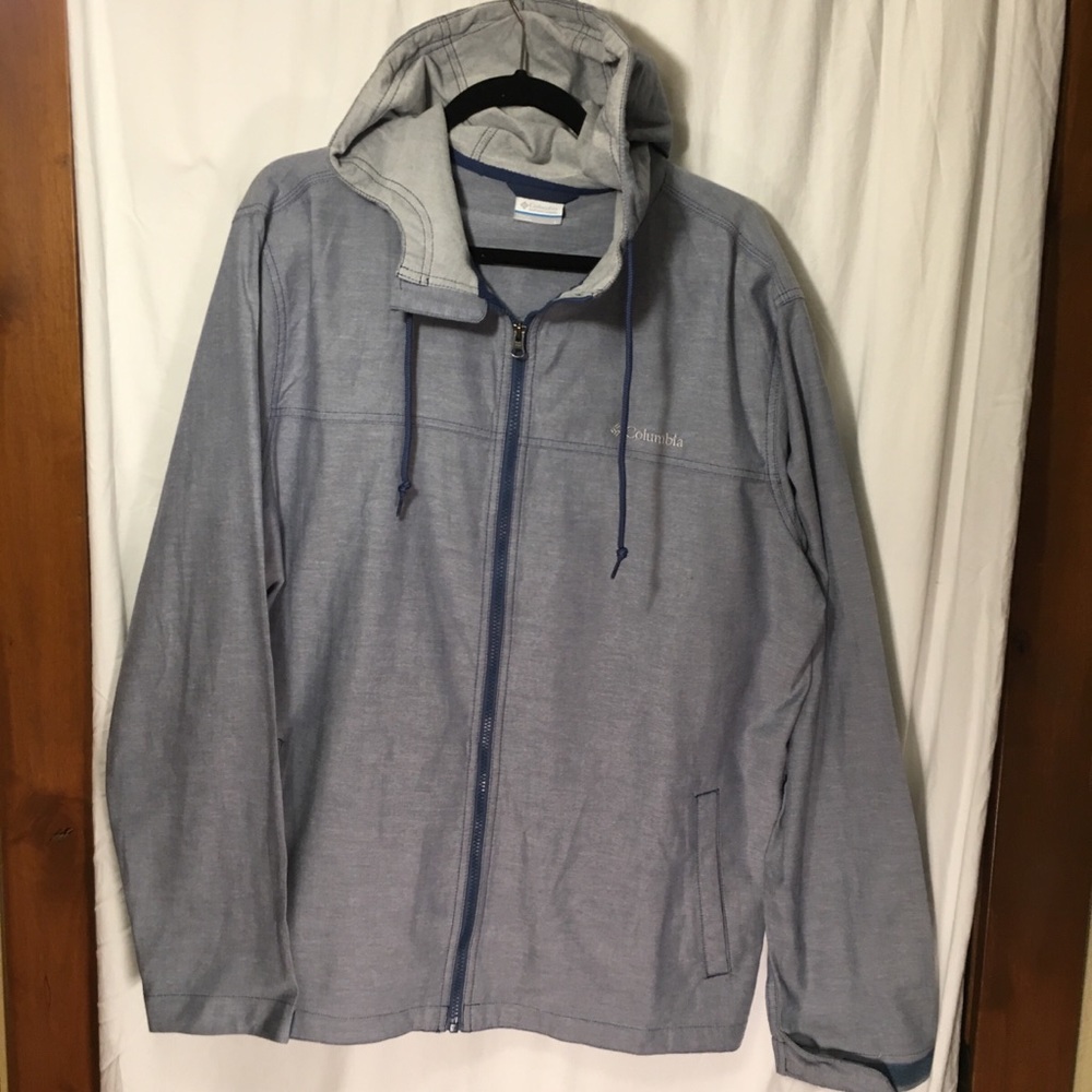 Columbia mens Large casual hoodie fishing L zip up